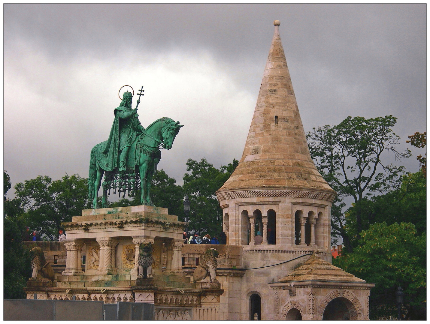 Reiterdenkmal auf der Fischerbastei