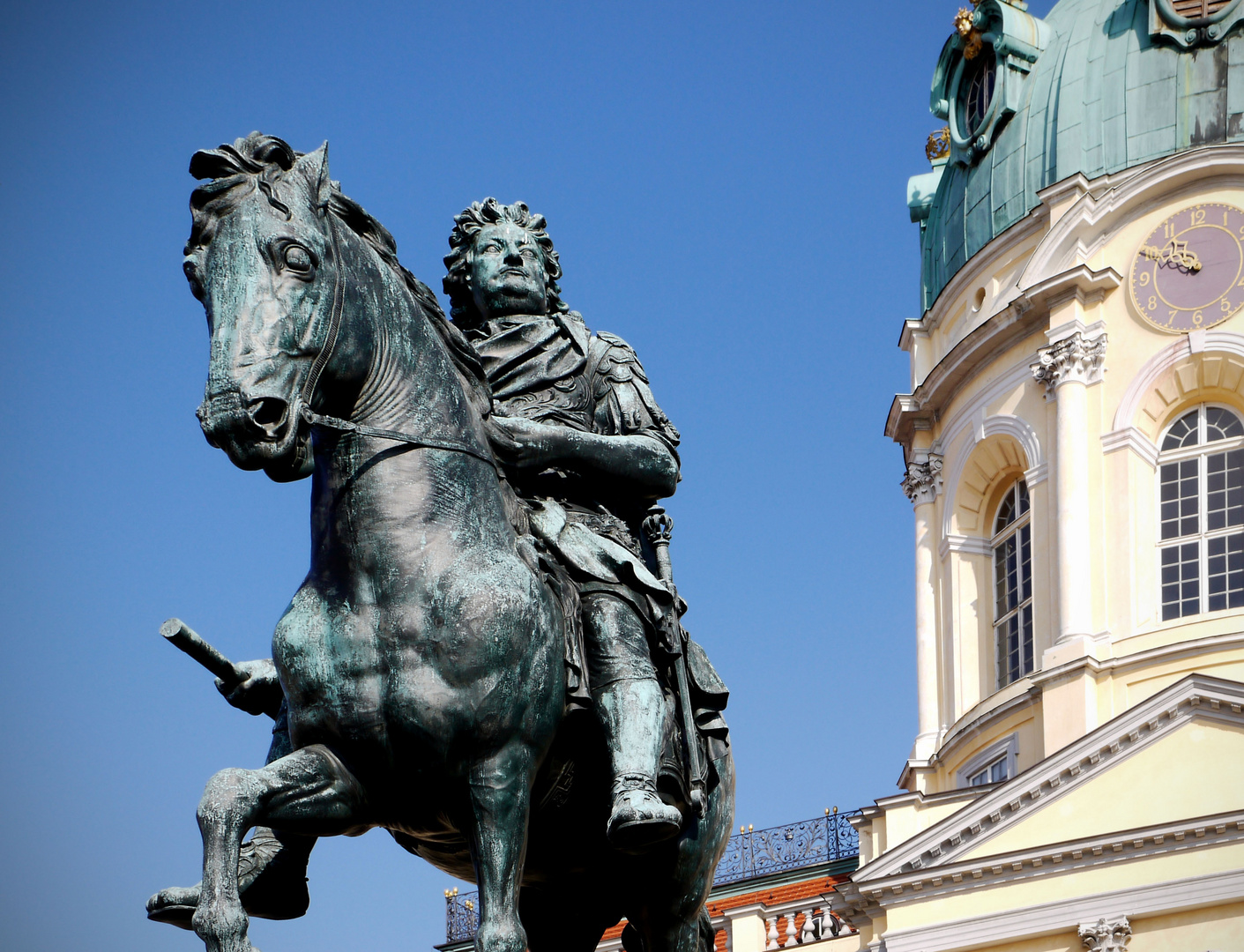 Reiterdenkmal des Großen Kurfürsten vor dem Schloss Charlottenburg