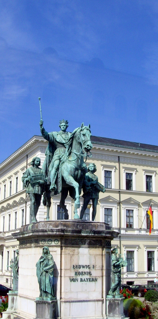 Reiterdenkmal, könig ludwig, könig von bayern