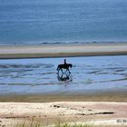 Reiterin am Strand