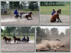 Reiterspiele der Csikós in der Puszta