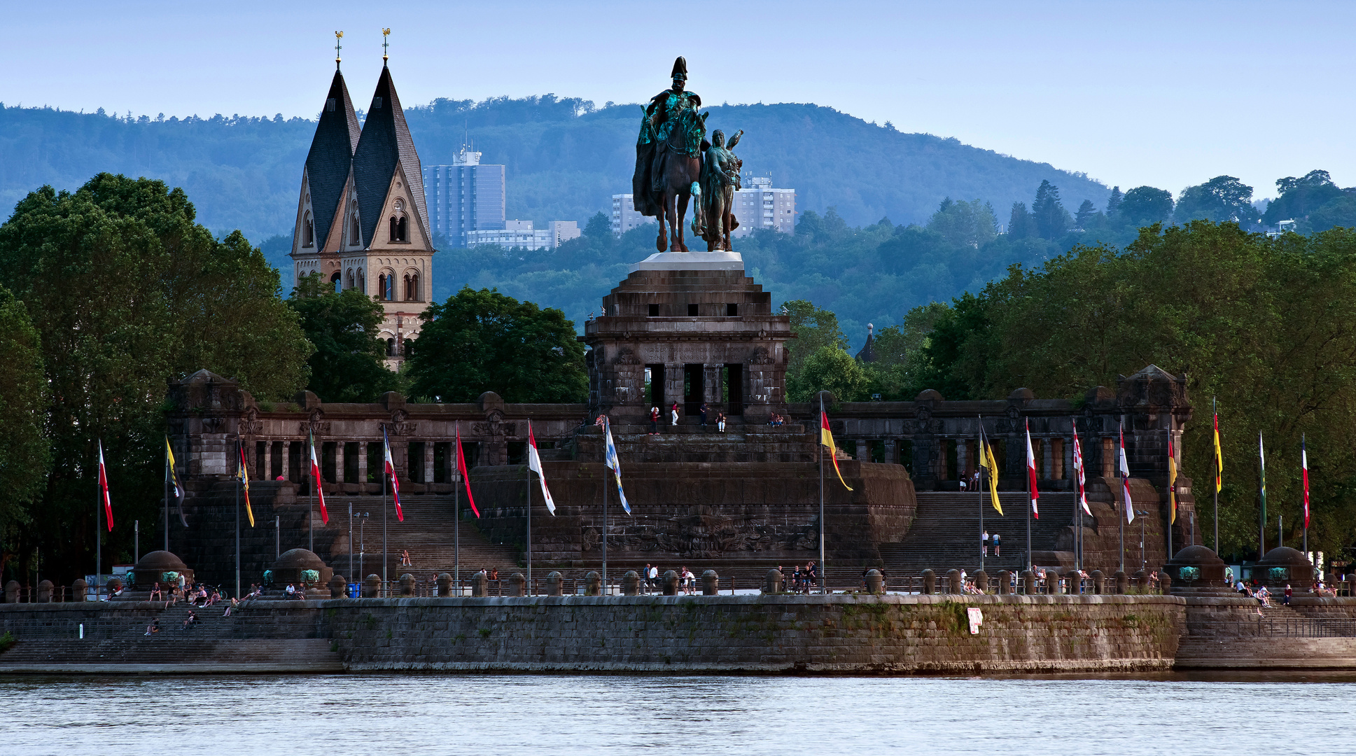 Reiterstandbild, Deutsches Eck, Koblenz