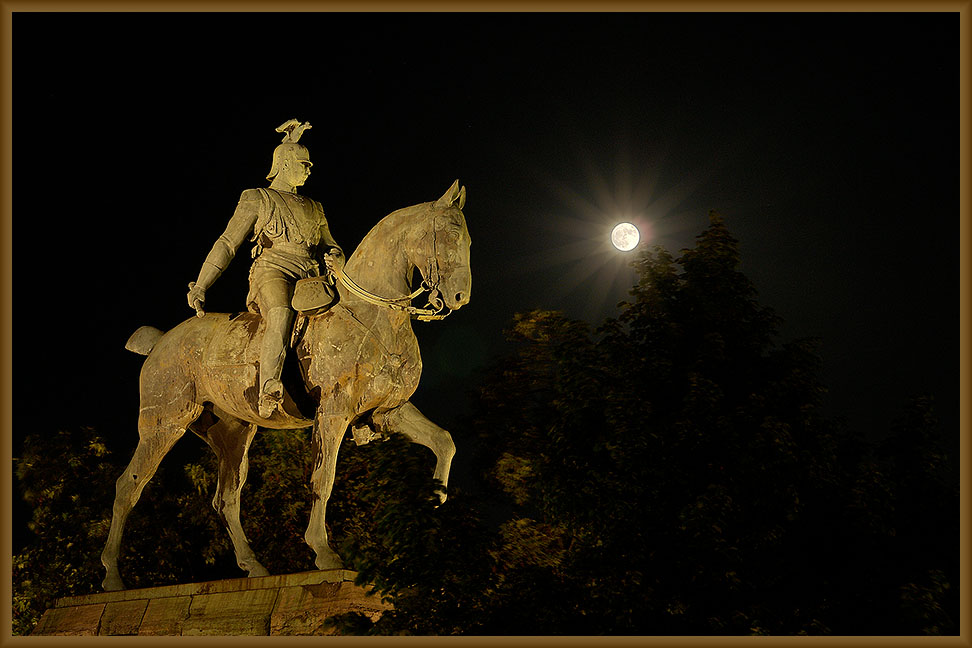 Reiterstandbild Hohenzollernbrücke