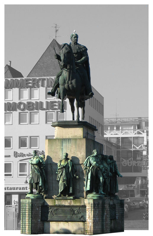 Reiterstandbild König Friedrich Wilhelm III. auf dem Kölner Heumarkt