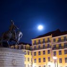 Reiterstatue João I. am Praça da Figueira Lisboa Centro