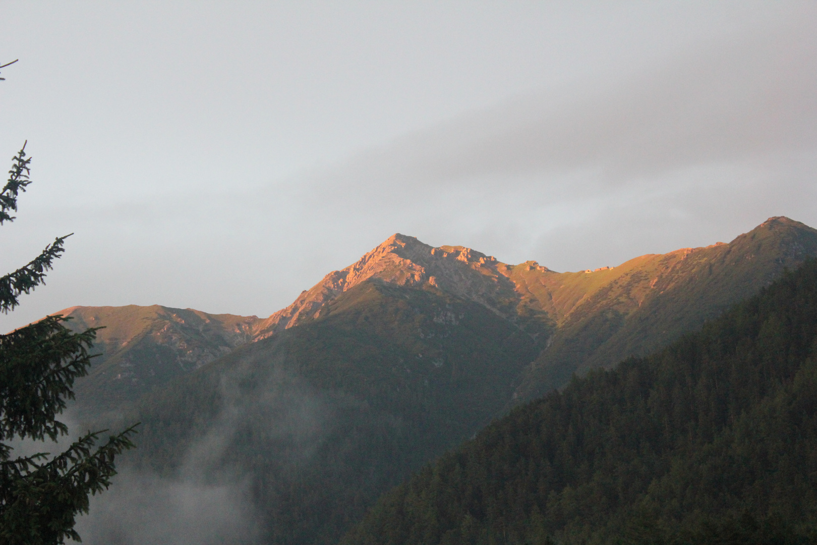 Reither Spitz im Sonnenuntergang