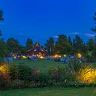 Relax at the illuminated garden