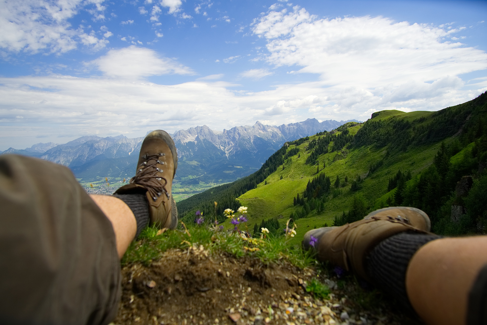 Relax at the top of Schwalbenwand