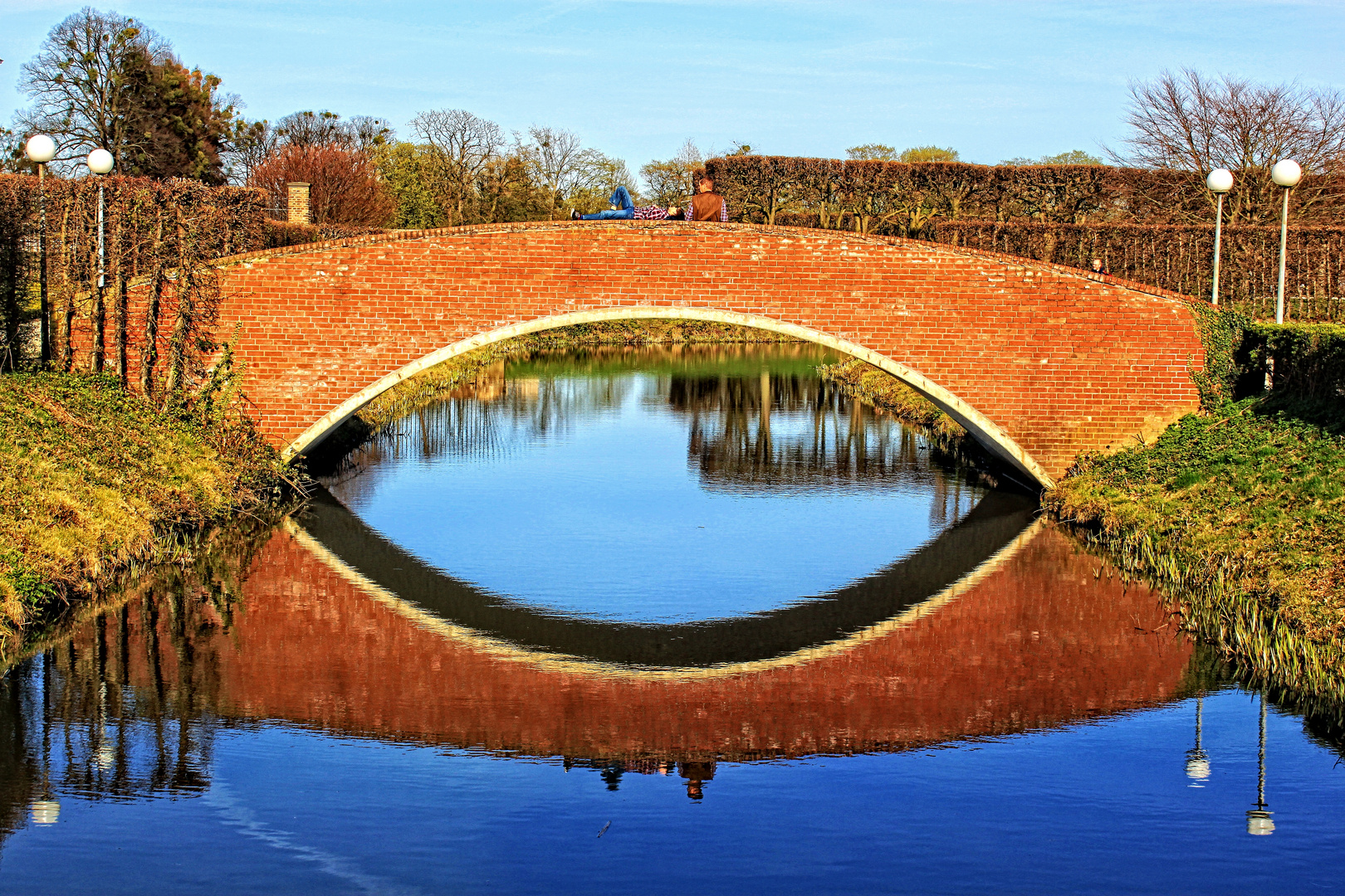 Relaxen auf der Brücke