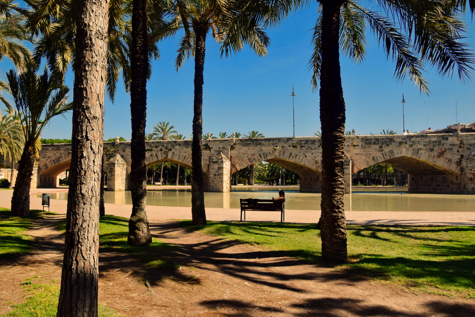 Relaxen im Turia Park