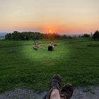 Relaxen vor dem Sonnenuntergang