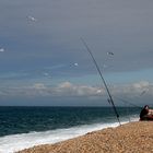 relaxing and fishing