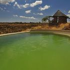 Relaxing bath in the wild