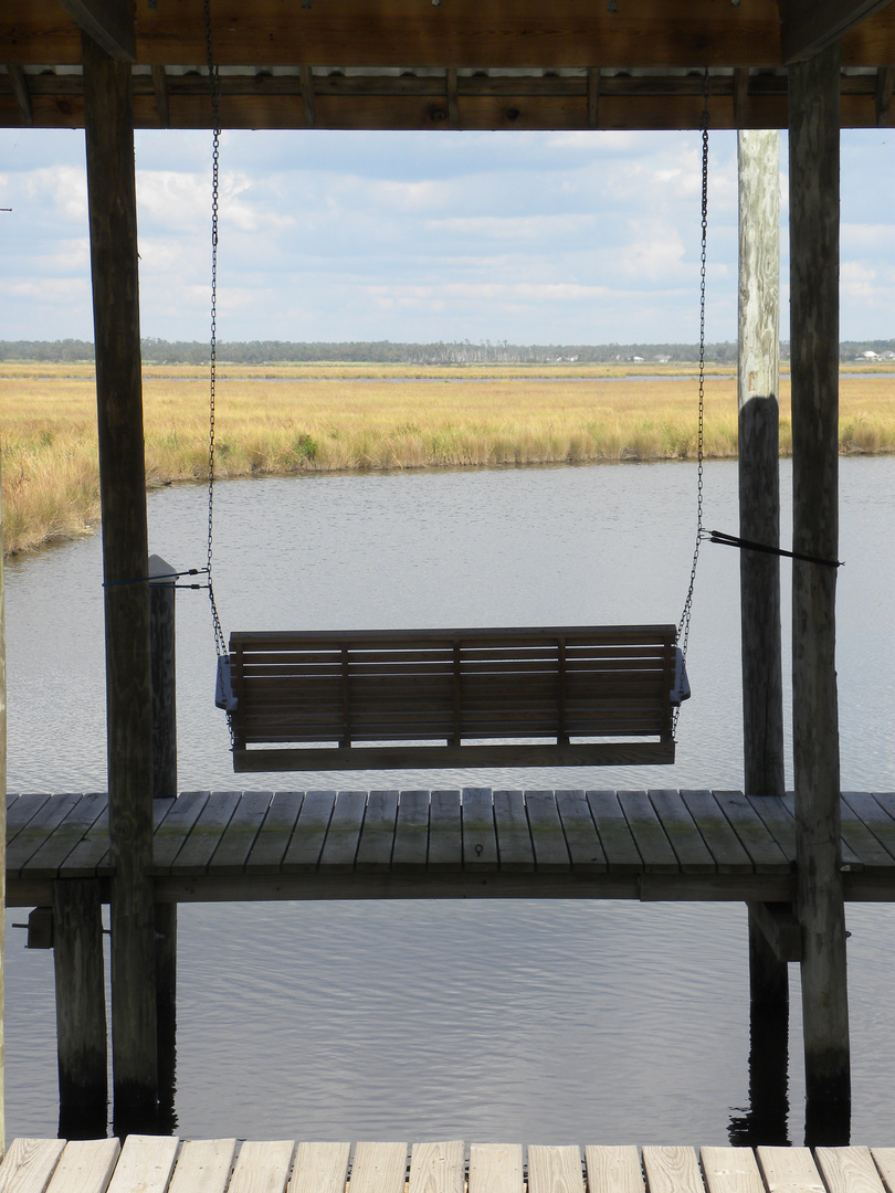 relaxing in the bayou