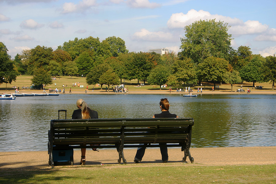 Relaxing in the Hyde Park