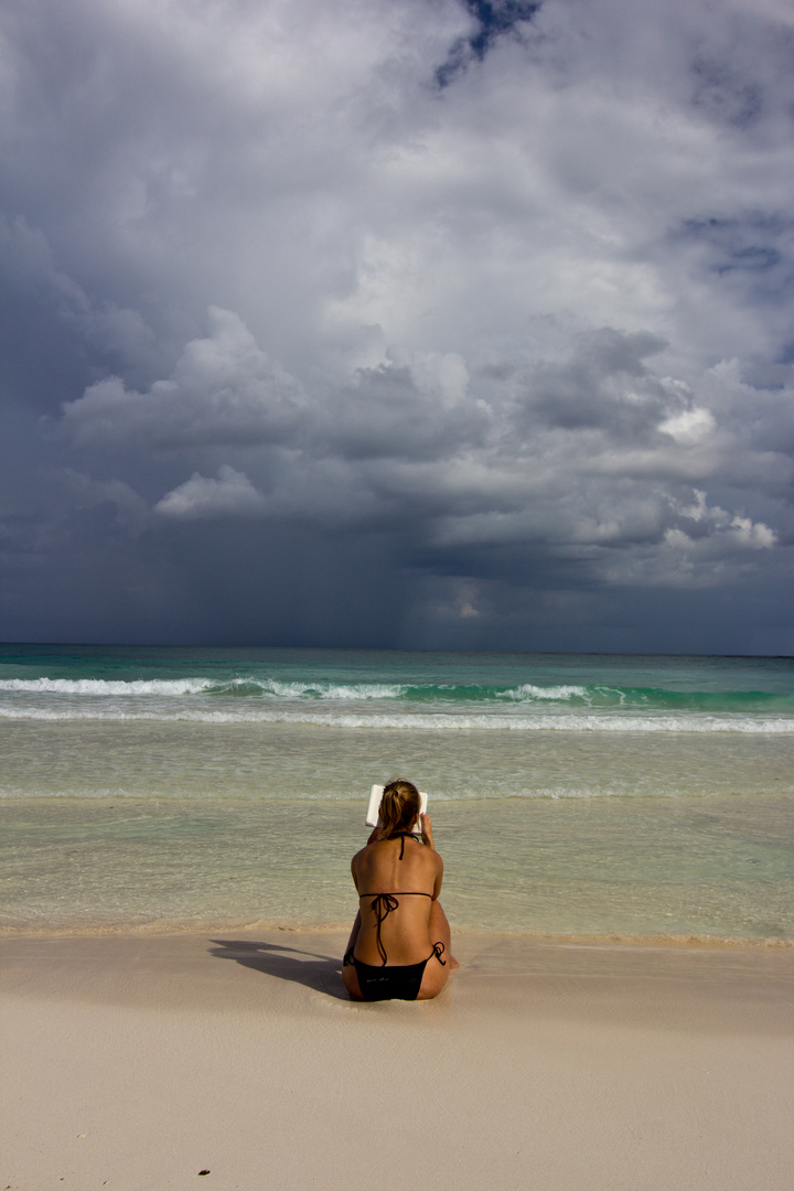 Relaxing on the Mexican Beach