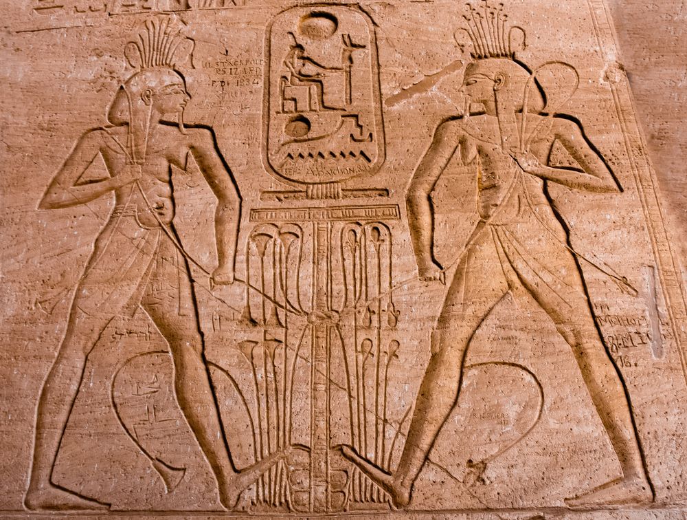 relief am tempel von abu simbel