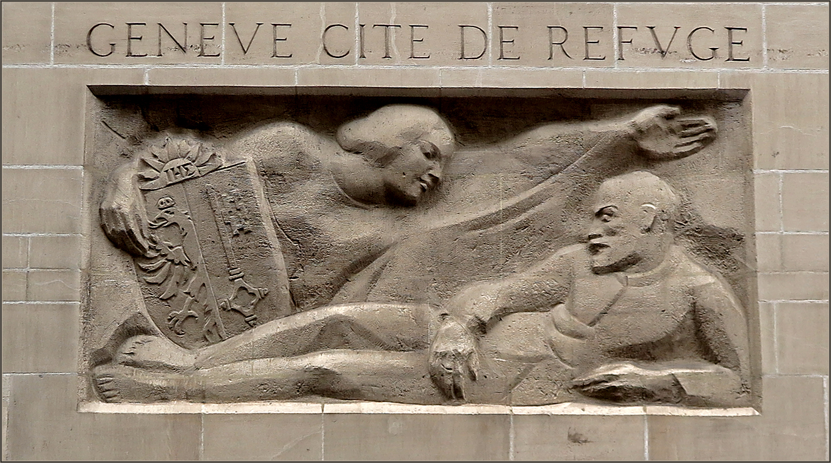 Relief am Tour du Molard - Genf