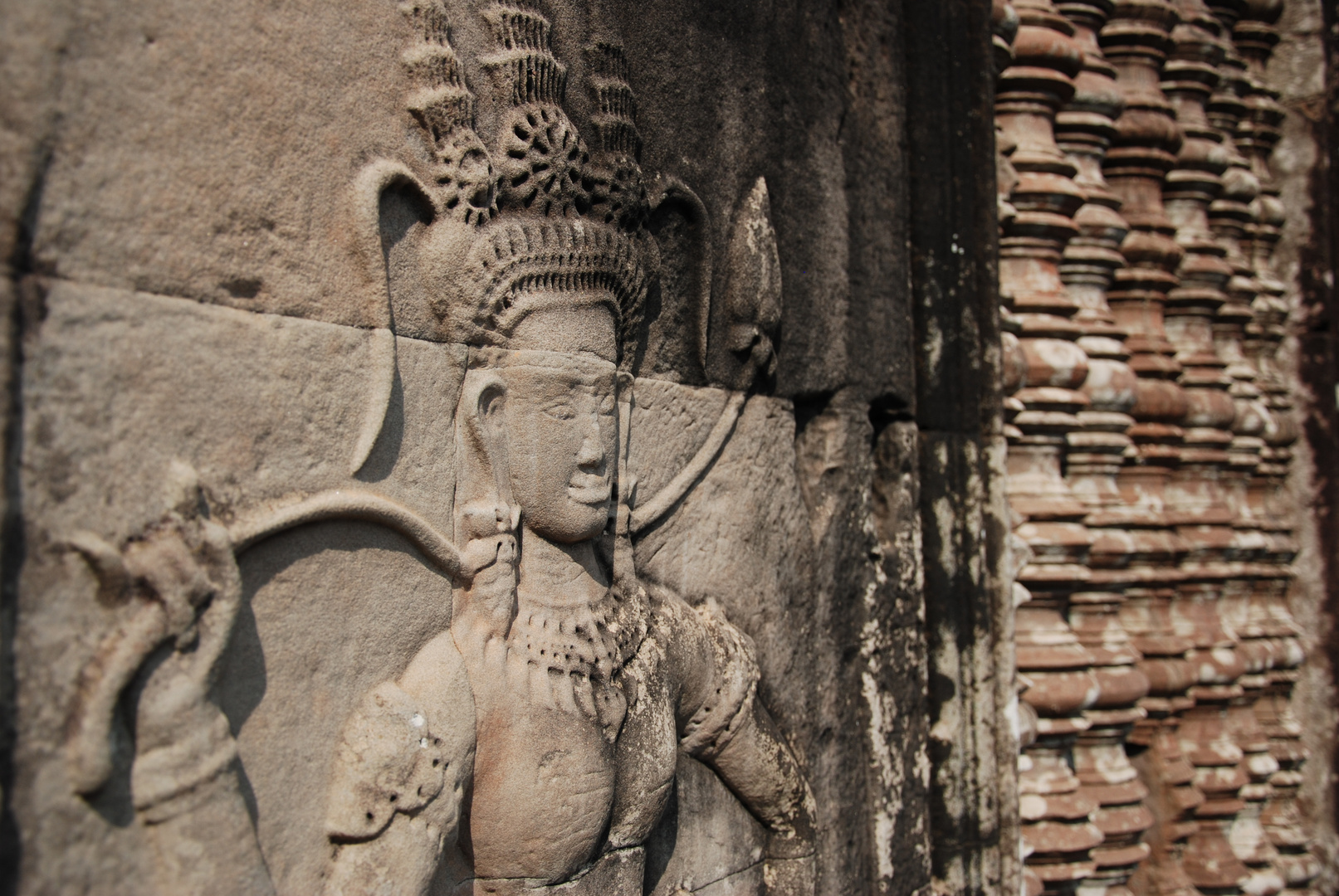 Relief in Angkor Wat, Cambodia