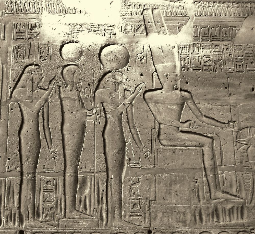 Relief in der Tempelanlagen von Karnak