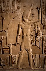 reliefdetail tempel kom ombo (ägypten)