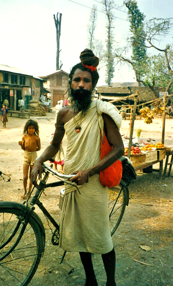 RELIGIOUS NEPALESE YOUNG MAN, NEPAL