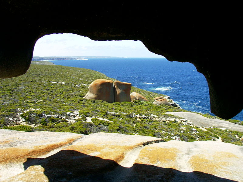 Remarkable rocks - outlook from inside