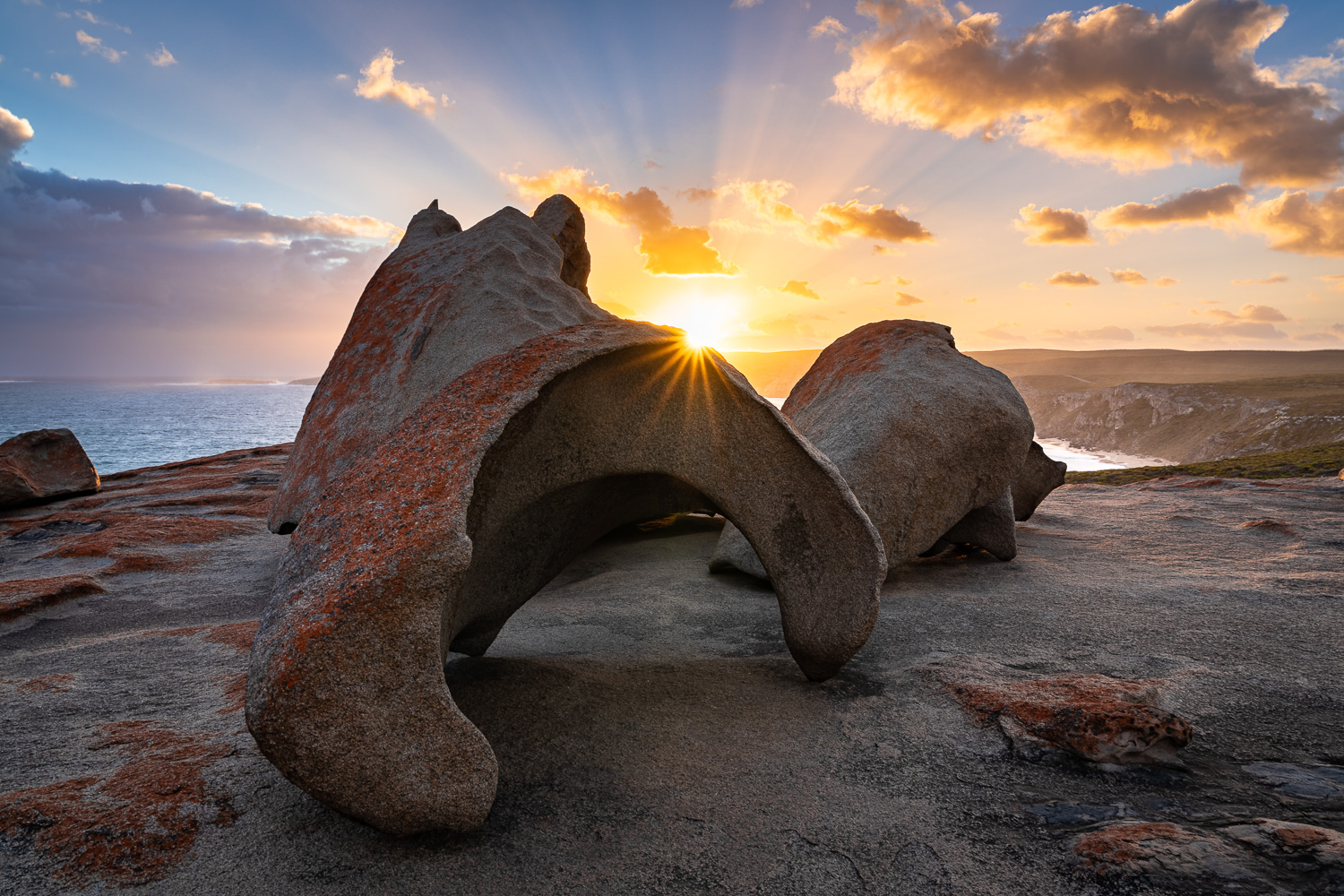 Remarkable Rocks zum Sonnenuntergang