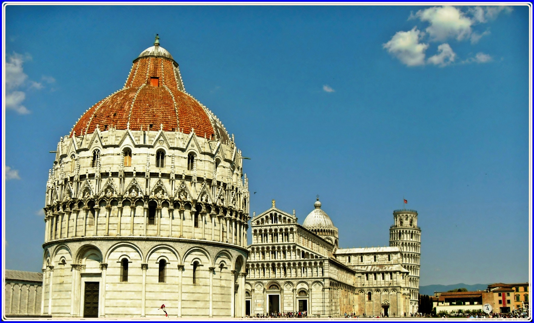 Reminizenz zu einer Reise: Denkmalensemble in Pisa