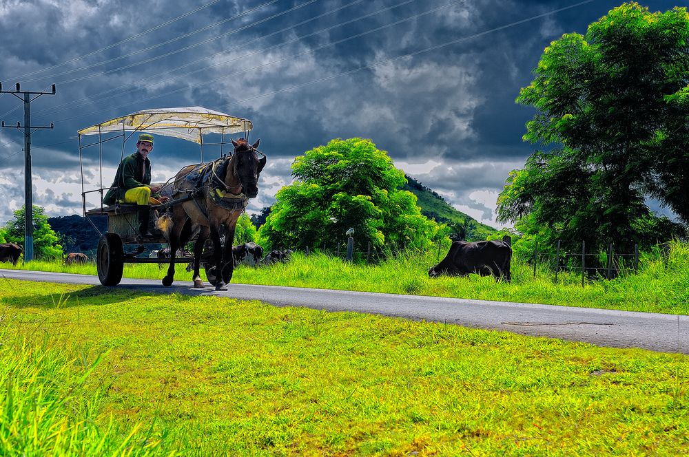 Remontando la carretera.