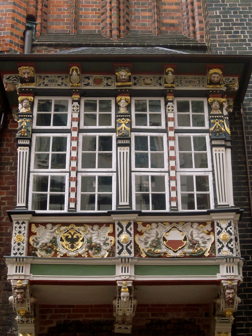 Renaissance-Erker am Rathaus Lübeck