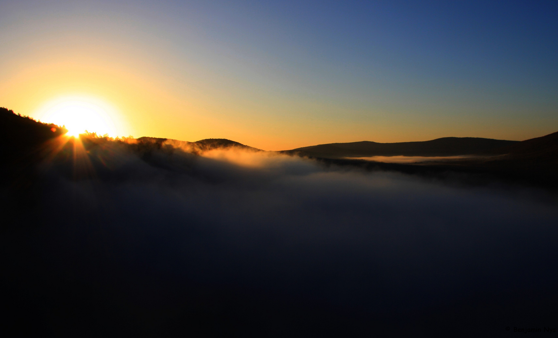 Rencontre ... entre brume et soleil!!!