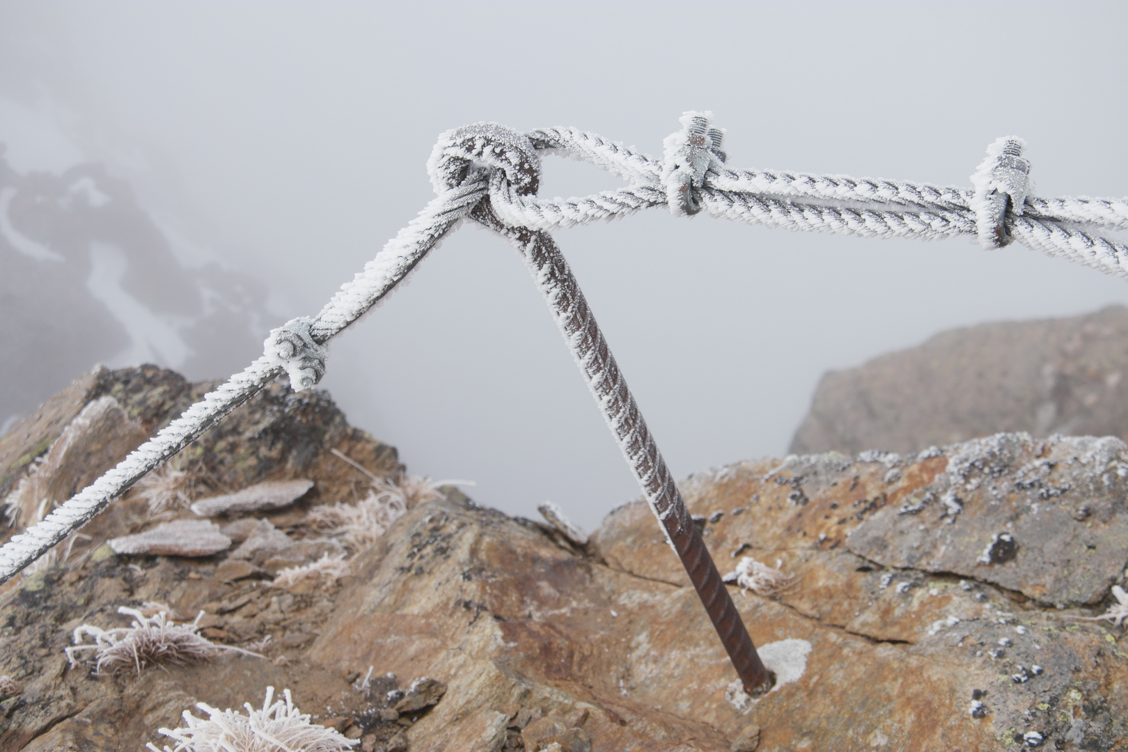 Rendlspitze (2816m) Nordwestgrat IX - Abstieg im Nebel