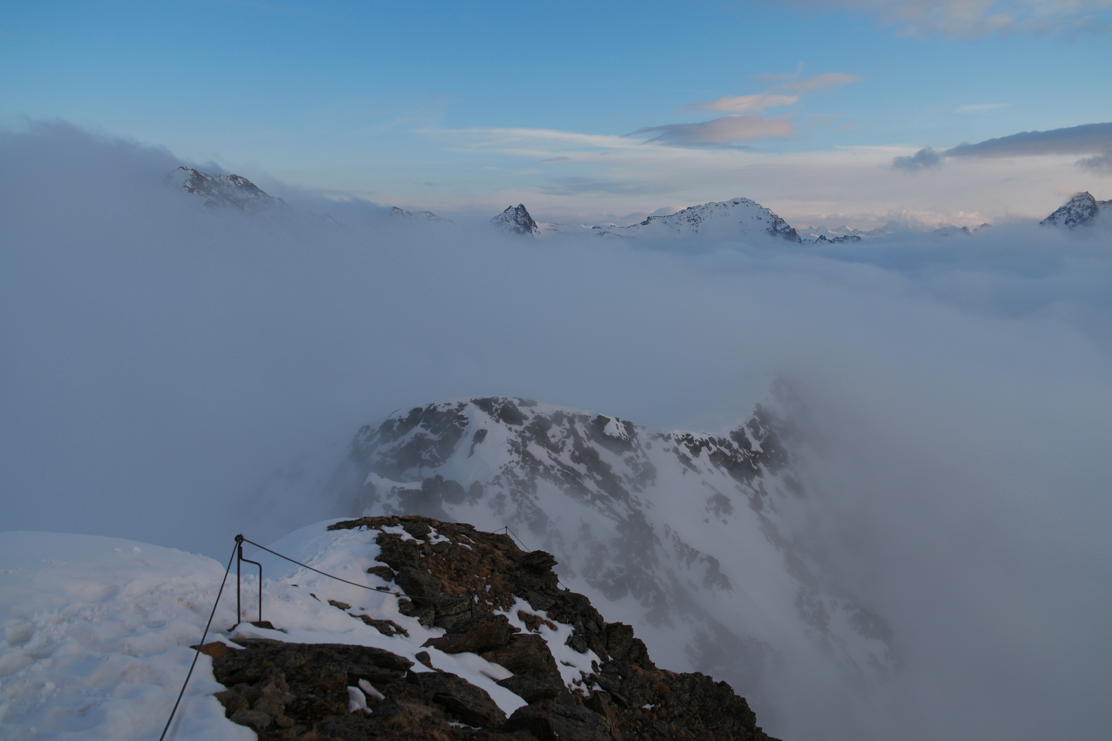 Rendlspitze (2816m) Nordwestgrat VI - Biwakplatz in Sicht