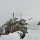 Rendlspitze (2816m) Nordwestgrat X - Abstieg im Nebel