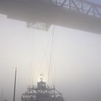 Rendsburg - railwaybridge with suspension ferry below