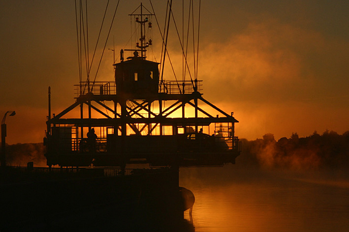 Rendsburg, Schwebefähre über N-O-Kanal