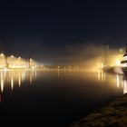 Rendsburger Häfen bei Nacht