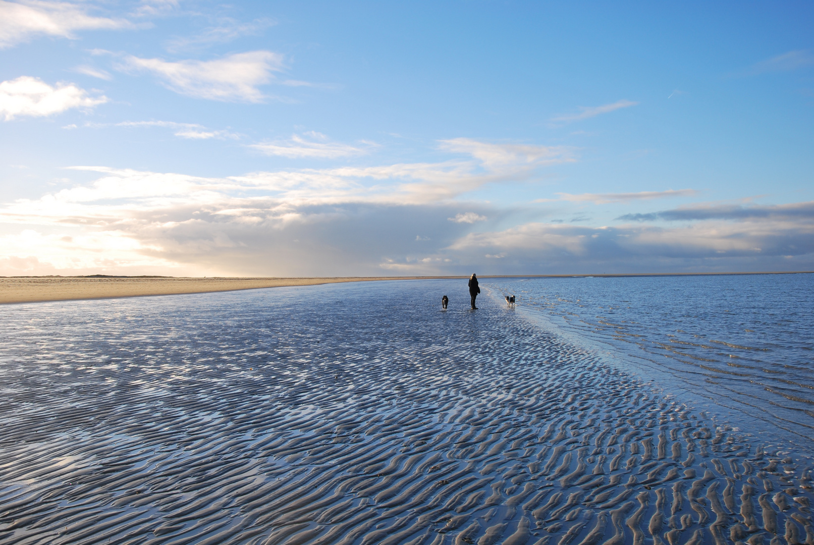 Renesse Spaziergang am Strand