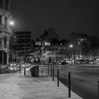 Rennes- Place de Bretagne la nuit.