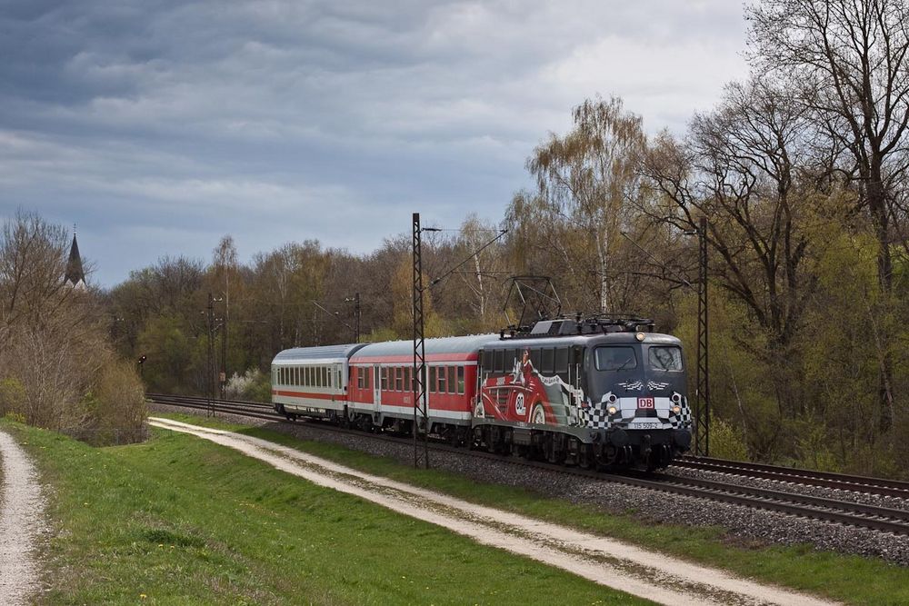 Rennwagen im Rückwärtsgang