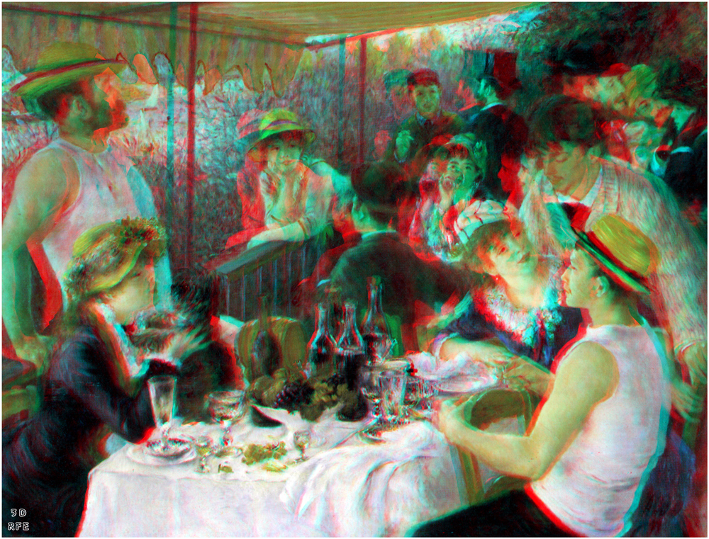Renoir: Das Frühstück der Ruderer (3D+MPO-Link)