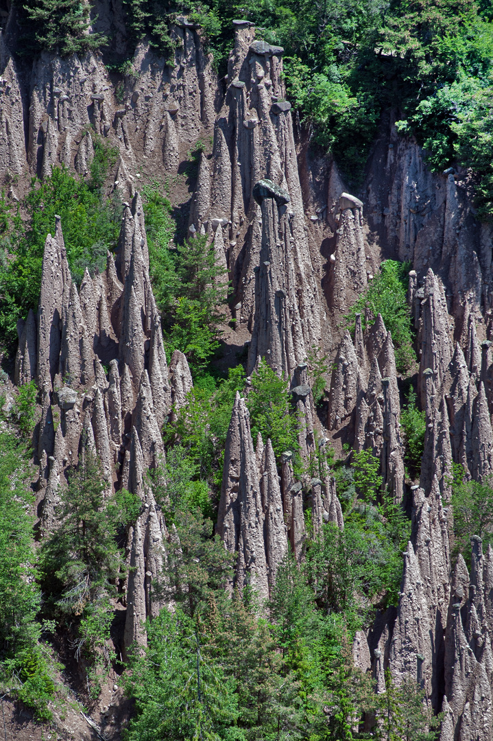 Renon Earth Pyramids close view