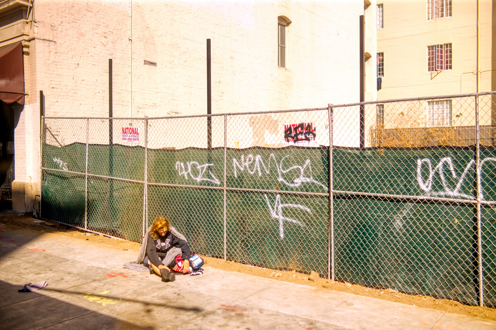 rent a fence against homeless