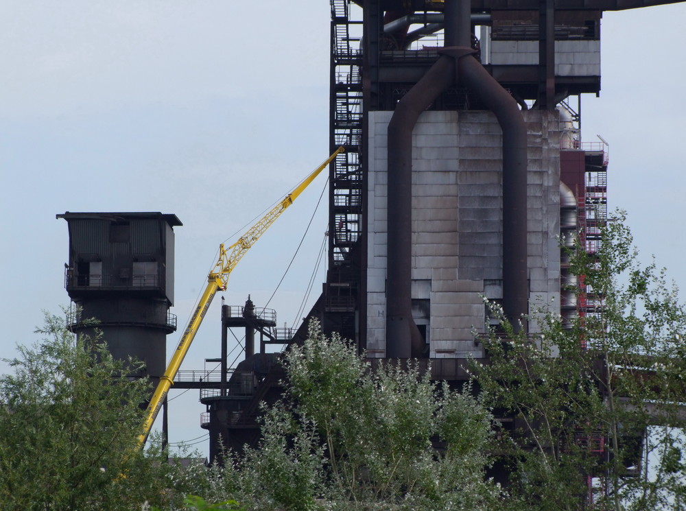 Reparaturarbeiten am Hochofen 9 in Duisburg Bruckhausen - 07.09.2009