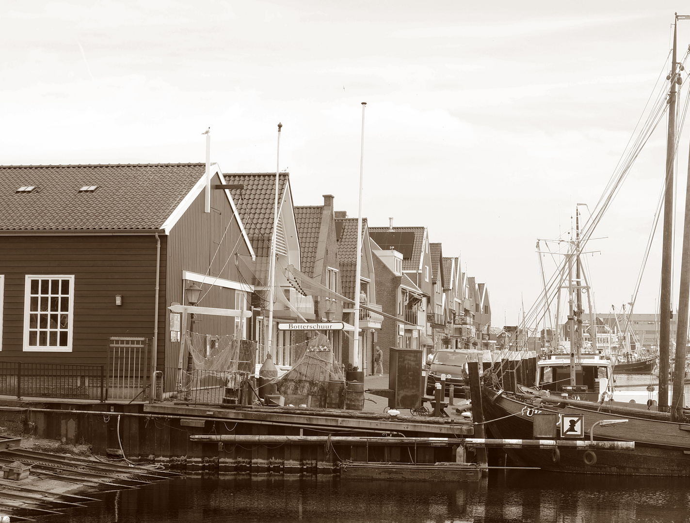 Reparatursteg in Urk