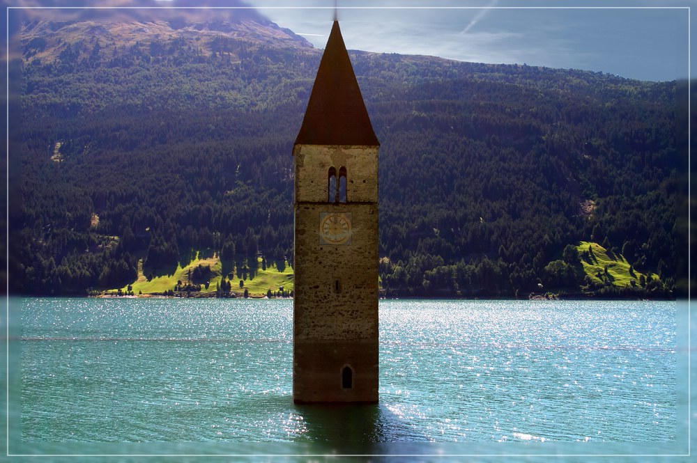 Reschensee Foto & Bild | sonstiges, ge- zerstörte natur ...