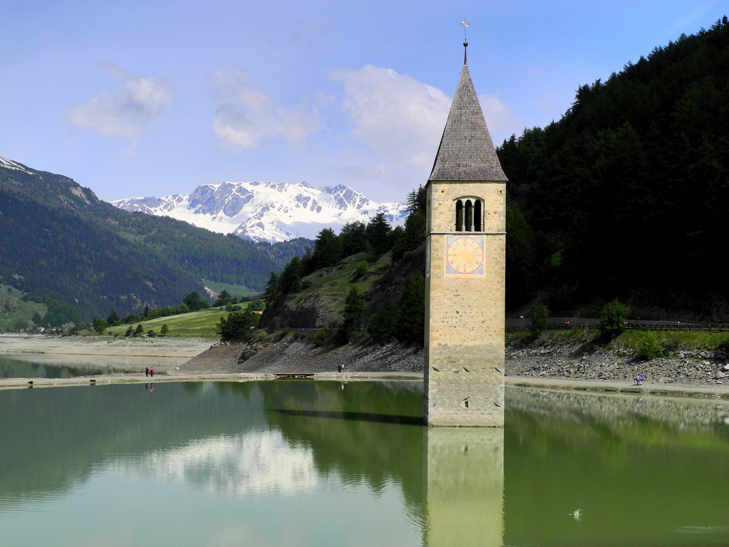 Reschensee Foto & Bild | landschaft, berge, reschensee ...