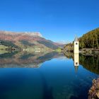 Reschensee im Herbst