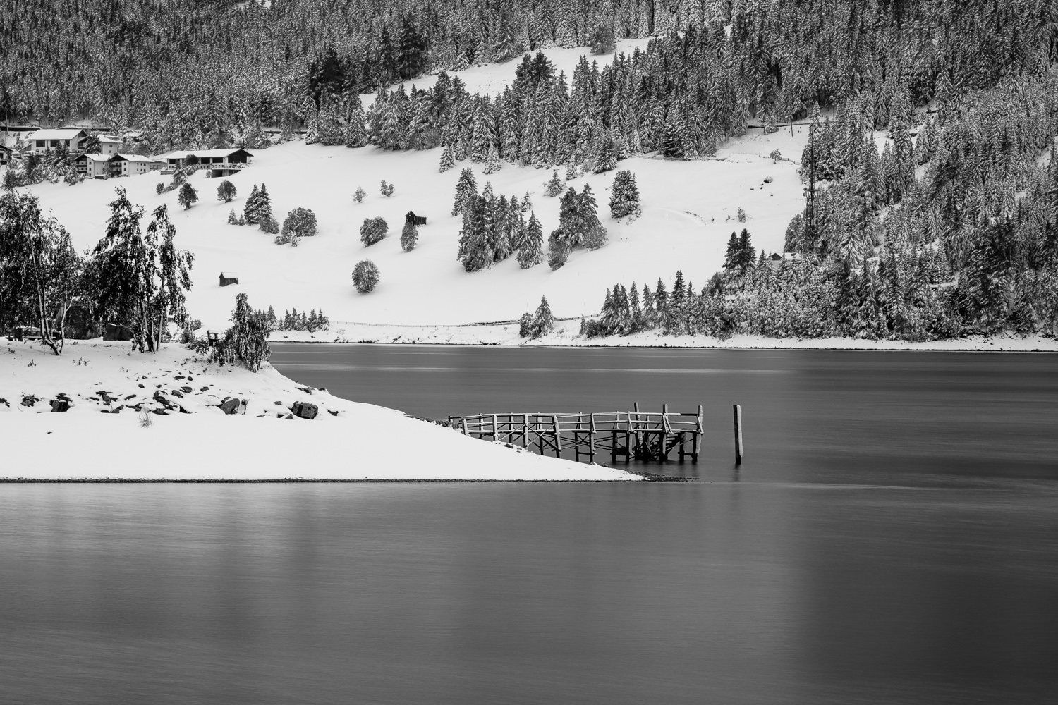 Reschensee im Oktober